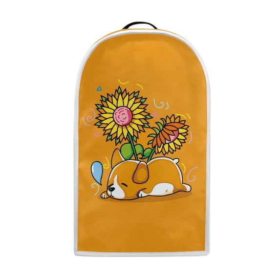 HELLHERO Fitted Blender Covers Handle Multifunctional for Home Kitchen Indoor(Corgi Sunflower)