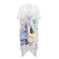 thumbnail image 1 of HELLHERO Floral Dream Horse Long Kimono Swimsuit Cover Up Lightweight Polyester Wear Resistant Bathing Suit Cover Up, 1 of 6