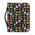 thumbnail image 1 of HELLHERO Floral Pattern Bible Covers with Protective Lightweight Bible Holder for Study, PU Leather Church Bible Bag for Christian Prayer, 1 of 12