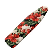 HELLHERO Flower Elephant Easy Installation 15x54 Ironing Board Cover, Minimalist Style Elastic Edge for Smooth Iron, Ironing Board Cover with Standard Size