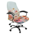 thumbnail image 1 of HELLHERO Flower Print Soft Rotating Chair Slipcover Computer Chair Cover Dustproof Anti Scratch Elastic Office Chairs Cover, 1 of 7