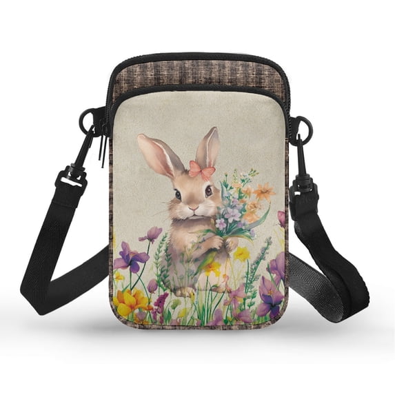 HELLHERO Flower with Zipper Women Shoulder Bag Lightweight for Outdoor Travel Daily Use