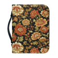 thumbnail image 1 of HELLHERO Flowers Church Bible Bag with Handle Multifunction Bible Cover for Outdoor, PU Leather Bible Covers for Prayer, 1 of 12