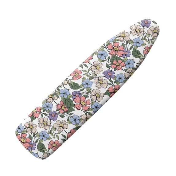 HELLHERO Flowers Ironing Board Protector Cover Elastic Edge Ironing Board Cover Soft Fabric