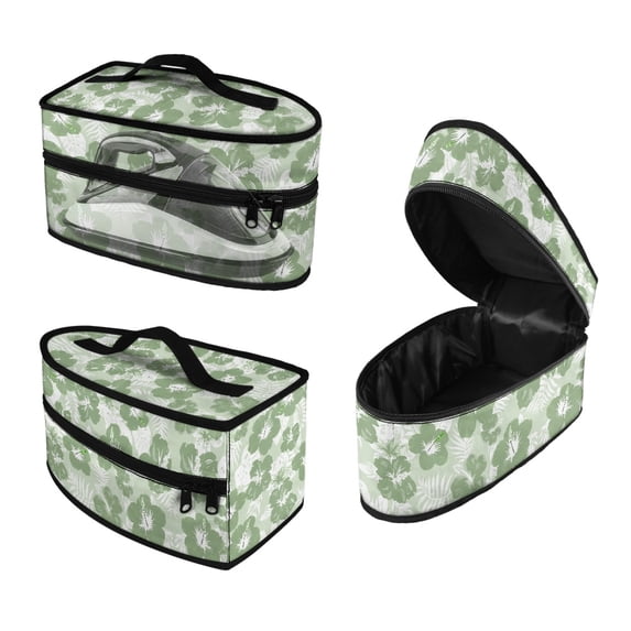 HELLHERO Flowers Pattern Iron Portable Storage Bag Reusable Travel Case Steamer Oganizer Protective Travel Steamer Bag, Case Only