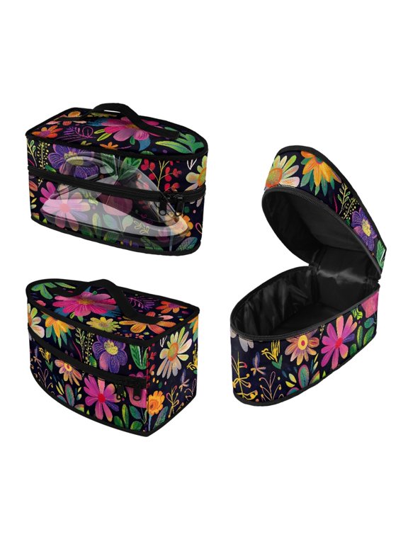 Flowers Portable Steamer Travel Organizer Easy to Clean Irons Accessories Valentine's Day, Bag Only