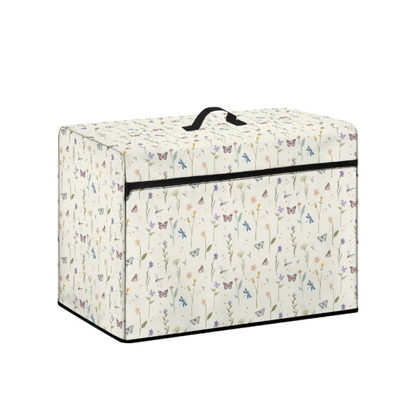 HELLHERO Flowers Sewing Machine Protective Covers Polyester Material Simple Lightweight Stylish Home Appliances Covers