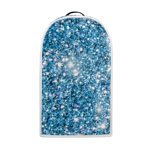HELLHERO Foldable Blender Dust Cover for Kitchen Counter Polyester, Easy to Clean, Univesal, Blue Sequin Sparkle Texture