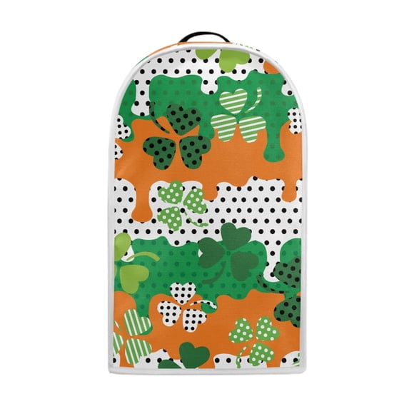 HELLHERO Food Processor Cover Green Shamrocks 1pc Not Easy to Fade Foldable for Household