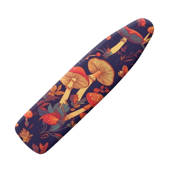 HELLHERO Forest with Mushrooms Ironing Board Cover Hook and Loop Fastener Ironing Board Covers Elastic Edge Fabric for Table Top for Women Girls