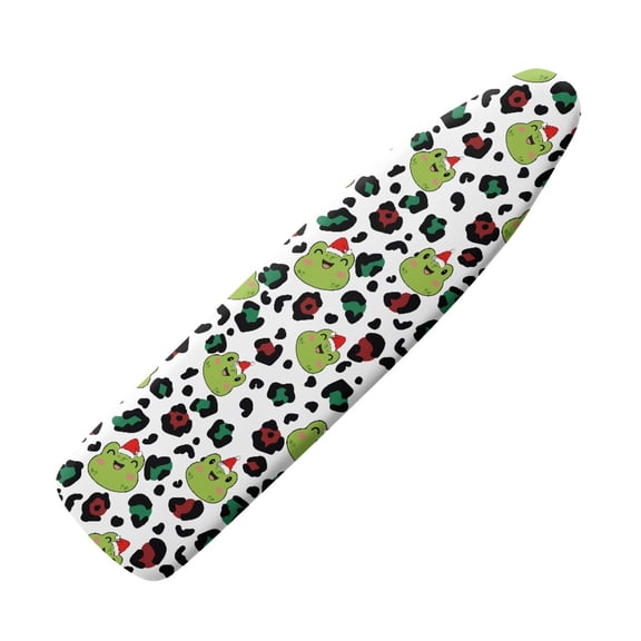 HELLHERO Frog Leopard Print Household Iron Board Covers Polyester Elastic Decorative Covers for Ironing Board Standard Size 15x54 Inch, Easy to Install Remove, Machine Washable