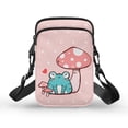 thumbnail image 1 of HELLHERO Frog Mushroom Crossbody Small Crossbody Bags for Men, Women Double Layer Underarm Shoulder Bag Polyester Lightweight, 1 of 7