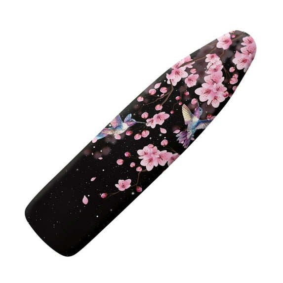 HELLHERO Functional & Decorative Ironing Board Cover - Cherry Blossom & Hummingbird (15 x 54 inch), Heat-Resistant Fabric