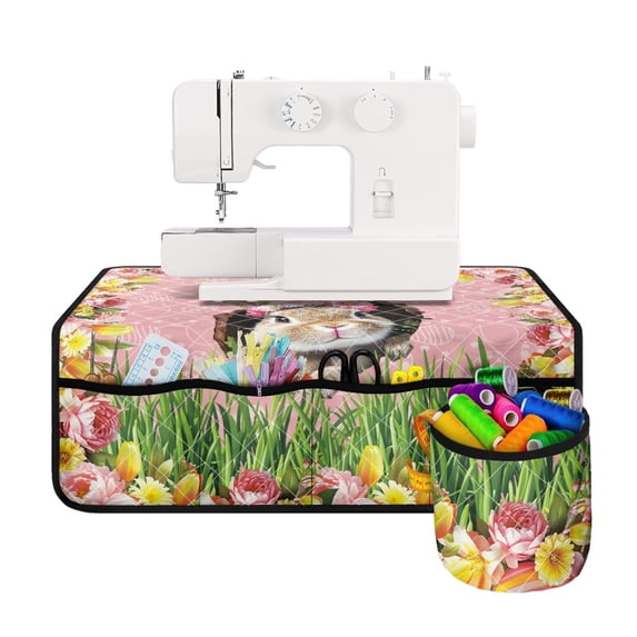 HELLHERO Garden Rabbit Mat Sewing Machines Pad Easy to Clean Durable Beautiful & Practical Fusion Foldable Polyester Fabric for Mom Wife Present Travelling