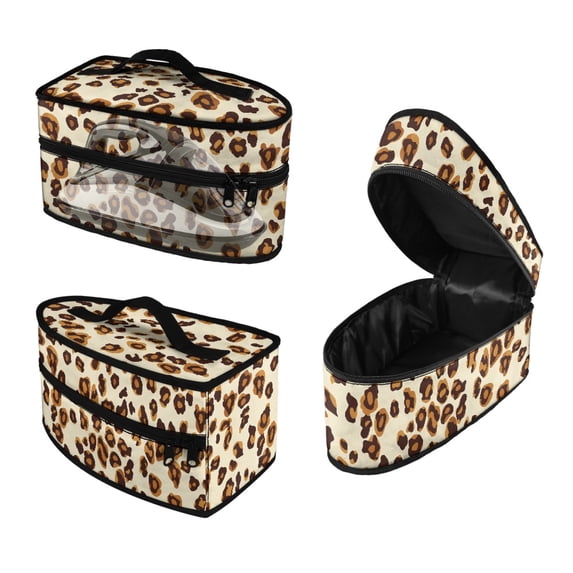 HELLHERO Garment Steamer Case Leopard Print Protective Travel Steamer Bag Universal for Most Irons, Case Only