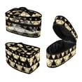 thumbnail image 1 of HELLHERO Geometric Pattern Design Handheld Steamer Iron Storage Case 11.8x6.69x5.5 Inches Universal for Most Iron and Hair Styling Tool(Bag Only), 1 of 6