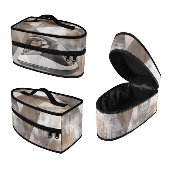 HELLHERO Geometric Pattern Design Polyester Iron Carry Bag, Bag Only