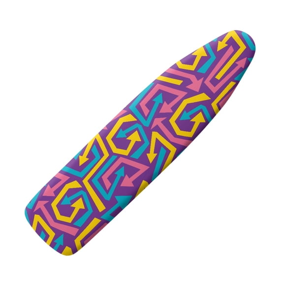 HELLHERO Geometric Patterns Iron Padding Covers for Fade - Proof 15x54 Inches Polyester Elastic Edge Non Stick