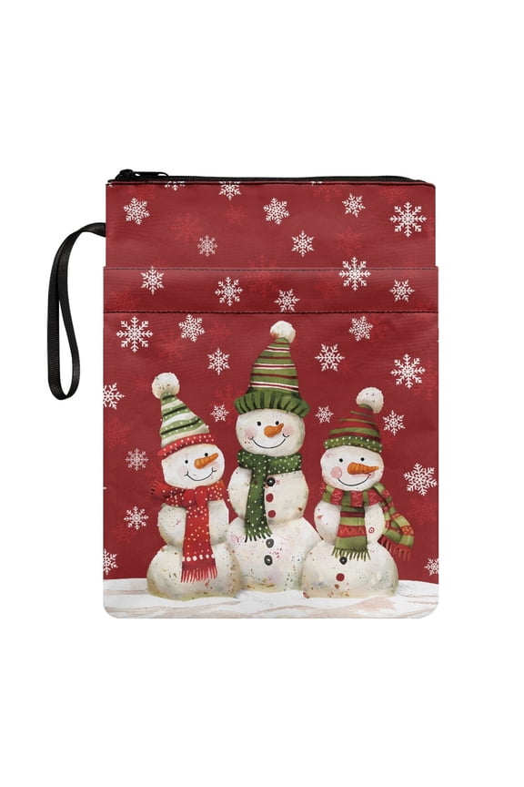 Gift Bag Book Sleeve Protector Pouch, 11.4 Inch X 8.66 Inch Polyester Fabric Protector Wrap Bag Book Cover Carrying Case Reusable with Washable