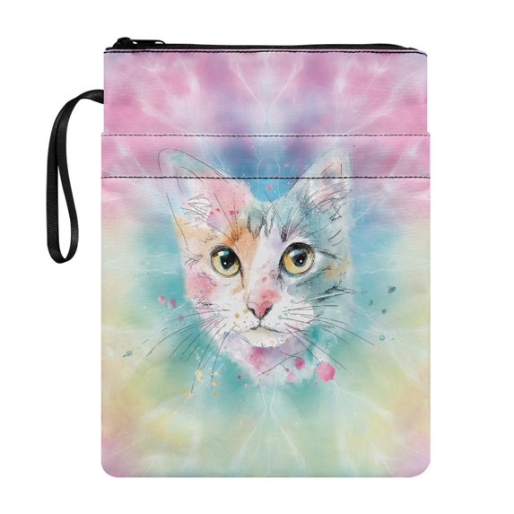 HELLHERO Gift Bag Books Sleeve with Washable Book Protection Polyester Fabric Book Organzoer Holder Pocket for Reading Lovers Hardcover Books