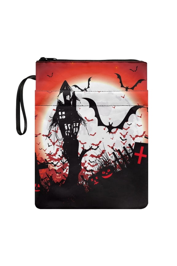 Gift Book Sleeve Protector Pouch with Decorative Design Book Protection Polyester Fabric Book Carrying Case Washable 11.4 Inch X 8.66 Inch 1 pc