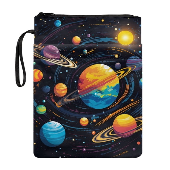 HELLHERO Gift Books Sleeve with Washable Handle Polyester Fabric Bible Carrier Tote Bag Pocket for Fater Classroom Library Men 11.4 Inch X 8.66 Inch 1pcs
