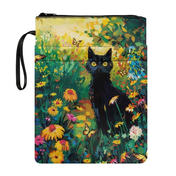HELLHERO Gift Zipper Pouch with Zipper Handle Polyester Fabric Storage & Portability Pocket for Librarian Office 8.66 x 11.42 1pcs