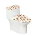 thumbnail image 1 of HELLHERO Gingerbread Man Toilet Seat Cover Set & Adjustable Bathroom Toilet Cozy Set for Toilet, Elastic Fabric, Stretch Fit, 1 of 8