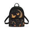 thumbnail image 1 of HELLHERO Golden Butterfly Moon Pattern Light Small Backpack, Practical Practical Backpacks with Adjustable Strap for Outdoor Daily, 1 of 8