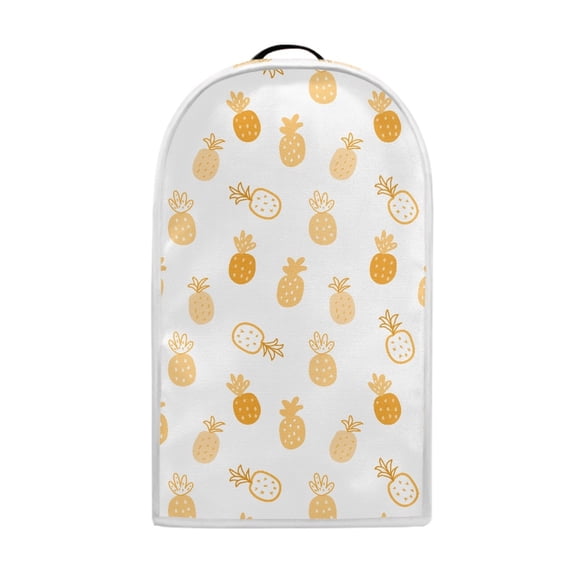 HELLHERO Golden Pineapple White Kitchen Blender Dust Covers with Hand Strap Machine Washable Food Processor Cover for Kitchen