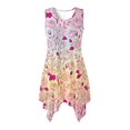 thumbnail image 1 of HELLHERO Gradient Rose Floral Summer Sleeveless Dress for Holiday Graduation, Side Pockets Round Neck Sleeveless Sundress, 1 of 8