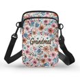 thumbnail image 1 of HELLHERO Grandmas Floral Pattern Adjustable Strap Crossbody Bags for Unisex, Casual Use, 1 of 7
