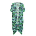 thumbnail image 1 of HELLHERO Green Camouflage Pattern Bathing Suit Cover Up High Quality Fabrics Breathable Free Size Long Kimono Swimsuit Cover Up for Women, 1 of 6