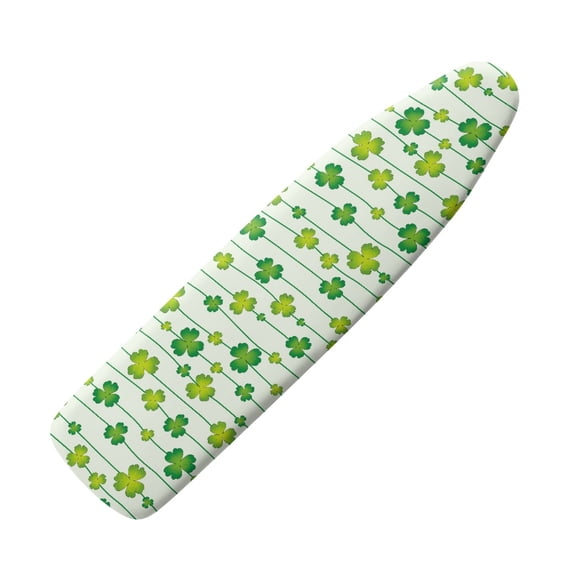 HELLHERO Green Shamrocks Connected Vines Ironing Board Cover Soft Ironing Board Protector Cover Elastic Edge Dustproof Covers for Friends