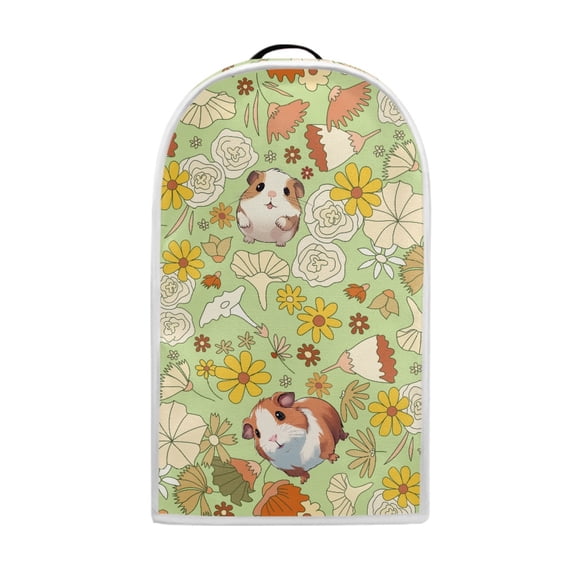 HELLHERO Guinea Pig Rose Pattern Food Processor Cover 1pc Polyester 15.94"H x 9.45"L x 7.28"W for Kitchen Use Durable