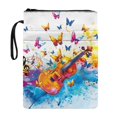 thumbnail image 1 of HELLHERO Guitar Butterfly Pattern Book Cover Sleeve Pouch for Librarian, Protector Wrap Bag, Waterproof, Book Organzoer Holder for Hardcover Notebook, 1 of 8