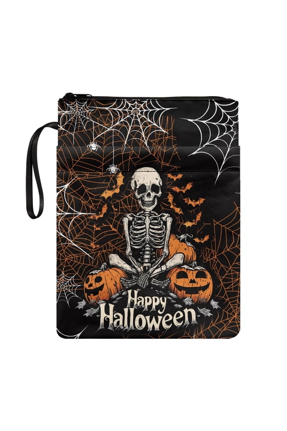 Halloween Bible Cover Case for Teachers, 11.4 Inch X 8.66 Inch Church Bag with Lightweight, Study, Daily Commuter
