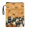 thumbnail image 1 of HELLHERO Halloween Book Covers Gift Bible Carrying Case with Waterproof Polyester Fabric Book Storage Bag Zipper for Prayer Books Lovers 11.42 x 8.66 Inch, 1 of 8
