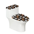 thumbnail image 1 of HELLHERO Halloween Pattern Comfortable and Practical Toilet Seat Covers Set Elastic Edge Elastic Fabric, Stretch, Fits All Toilet Shapes U-Shaped, 1 of 8