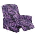 thumbnail image 1 of HELLHERO Halloween Recliner Stretch Sofa Slipcover Tie Dye Bat Print Cover for Recliner Chair with Foot Rest Dust-proof Fitted Furniture Protector for Reclining Sofa, 1 of 8