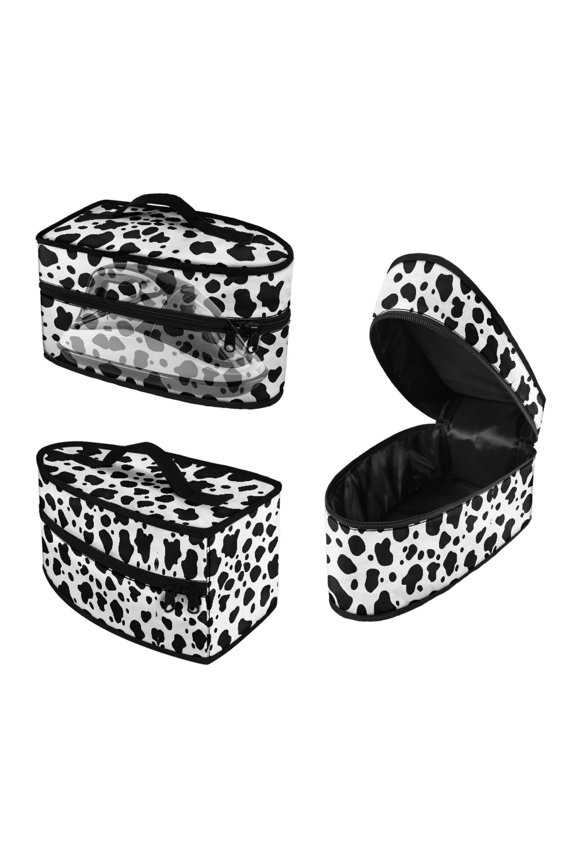 Handheld Steamer Iron Storage Case Most Iron with Zipper Black and White Spots Valentines Day, Bag Only