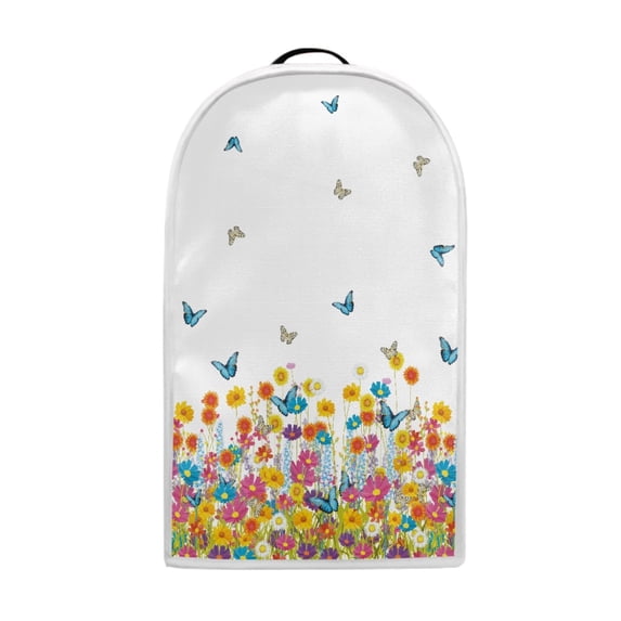 HELLHERO Handle Food Processor Cover Butterfly Flowers for Durable Polyester Keep Clean