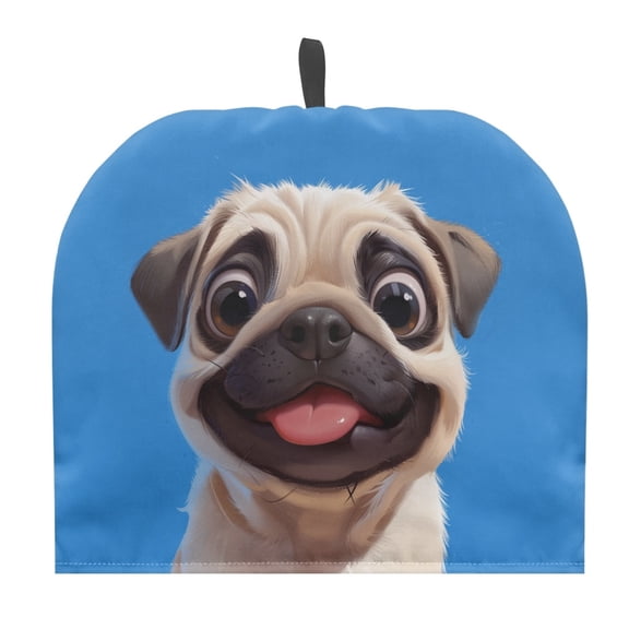 HELLHERO Happy Pug Teapot Protective Easy to Use Insulate Tea Pot Keep Warm for for Tea Kettle