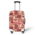 thumbnail image 1 of HELLHERO Heart Patchwork Pattern Bottom Zipper Baggage Covers Polyester Fabric Durable Luggage Cover Anti Pollution Suitcase Cover for Men, 1 of 8