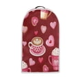 thumbnail image 1 of HELLHERO Heart-Shaped Coffee Pattern Design Stylish Blender Dust Cover with Protective Polyester Coffee Machine Dust Cover, 1 of 6