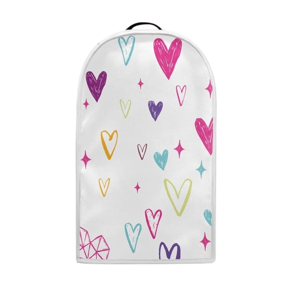 HELLHERO Heart and Star Pattern Not Easy to Fade Polyester Food Processor Cover with Thickened for Kitchen Home