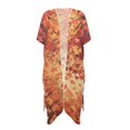 thumbnail image 1 of HELLHERO High Quality Fabrics Bathing Suit Cover Up for Beach Casual Free Size Long Kimono Swimsuit Cover Up Maple Leaf, 1 of 6