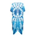 thumbnail image 1 of HELLHERO High Quality Fabrics Bathing Suit Cover Up for Beach Short Sleeve Casual Tie-Dye, 1 of 3