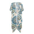 thumbnail image 1 of HELLHERO High Quality Fabrics Bathing Suit Cover Up for Beach Vacation Lightweight Free Size Beach Cover Up Datura Flower, 1 of 6