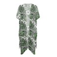 thumbnail image 1 of HELLHERO High Quality Fabrics Bathing Suit Cover Up for Beach Vacation Vibe Lightweight Green Floral Pattern, 1 of 6